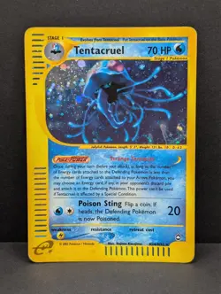 Tentacruel H26/H32 Aquapolis Holo Rare Pokemon TCG Nintendo e-reader LP - Image 1