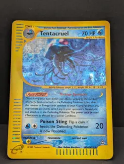 Tentacruel H26/H32 Aquapolis Holo Rare Pokemon TCG Nintendo e-reader LP - Image 3
