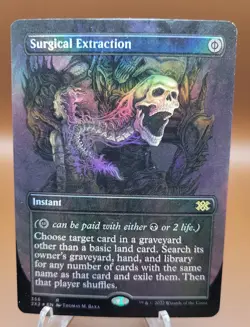 FOIL BORDERLESS Surgical Extraction x1 MTG Double Masters Light Play LP English - Image 1