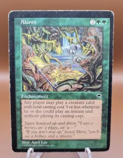 Aluren x1 MTG Tempest Magic Damaged DMG English - Image 1