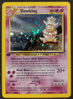 Pokemon Slowking Neo Genesis English 14/111 1st Edition Holo MP - Image 1