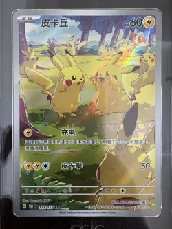 2025 Pokemon TCG Chinese Exclusive Pikachu 151C Gather 173/151 AR CCIC 10 - Image 2
