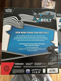 Pokemon TCG: Black Bolt Binder Collection [NEW] In-Stock/On Hand - Image 4
