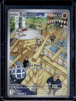 2024 Pokemon SV Twilight Masquerade TWM EN Timburr #183/167 - Image 1