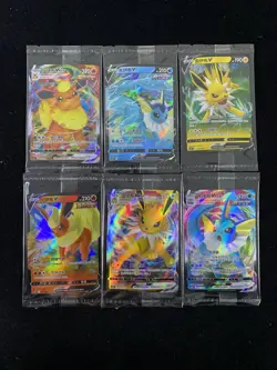 2024 Pokemon TCG S-Chinese Jolteon Vmax Flareon Vmax Holo Sealed Lot*6 IT62 - Image 1
