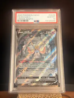 Pokemon Zacian V GG48/GG70 Crown Zenith Galarian Gallery Holo Ultra Rare PSA 10 - Image 1