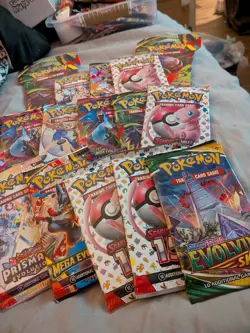Phantasmal Flames and Mega Evolution Booster Pack + 2 RANDOM PACKS - Image 1