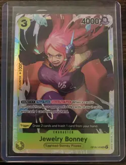 One Piece Card Game TCG - Jewelry Bonney OP08- 105 Two Legends SR English Holo - Image 1