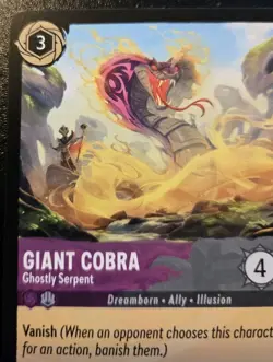 Giant Cobra - Ghostly Serpent 57/204 Uncommon Archazia's Island Disney Lorcana - Image 2