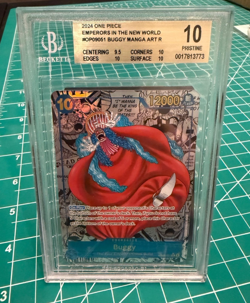 Buggy Manga Alt Art - One Piece TCG - Op09-051 - BGS Pristine 10 - Image 1