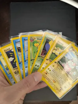 Lot Of 8 Vintage Pokemon Cards - Neo Genesis (6x 1st Ed, 2x Regular) - Image 1