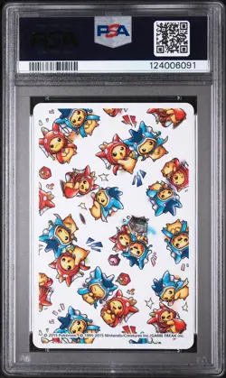 2015 POKEMON PLAYING CARDS PRETEND MAGIKARP & GYARADOS QUEEN OF SPADES PSA 10 - Image 2
