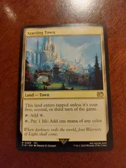 MTG Starting Town Final Fantasy Regular Card NM Condition - Image 1
