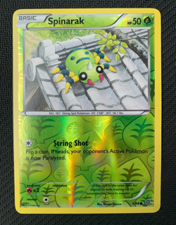 Spinarak 5/98 Reverse Holo Pokemon Card - XY Ancient Origins Set 2015 - MP - Image 1