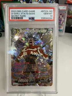 2023 DRAGON BALL SUPER CARD 23 PERFECT COMBOBT23-140 UI GOKU, STATE/GODS SECRET - Image 1