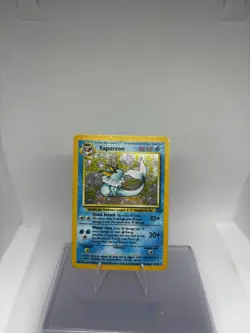 Pokemon TCG Vaporeon Holo Rare Card Jungle, 12/64, Lightly Played - Image 1