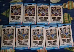 9x Dragon Ball Super Card Game Fusion World Manga Booster SB02 Sleeved Pack - Image 1