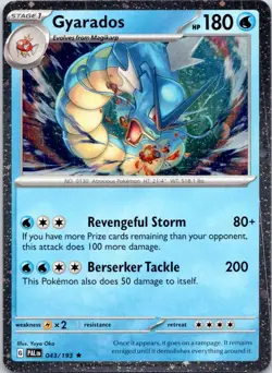 Gyarados - (Cosmo Holo) Holo Promo Miscellaneous Cards & Products 043/193 NM - Image 1