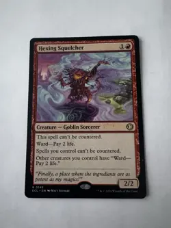 Hexing Squelcher MTG 0145 ECL Rare Regular NM Near Mint, Pack To Sleeve - Image 1