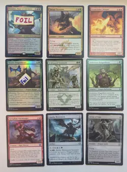 Magic the Gathering Dragons themed lot. Gruul Green/Red.Dragon collection.9 card - Image 1