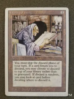 Library of Leng Revised HP Uncommon MAGIC THE GATHERING CARD (DS3D1A4) - Image 1