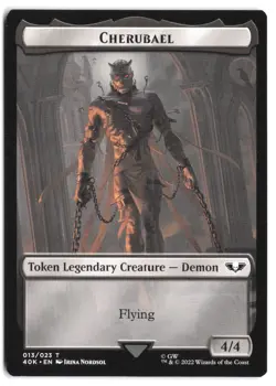 Astartes Warrior // Cherubael Double-Sided Token 1 // 13 MTG 40K NM - Image 2