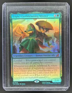 2025 Magic MTG Avatar Last Airbender Toph Earthbending Master Foil #0145 - Image 1