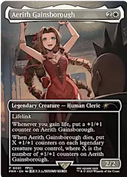 Aerith Gainsborough MTG Final Fantasy Regional Championship Promo G2U - Image 1