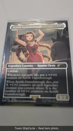 Aerith Gainsborough MTG Final Fantasy Regional Championship Promo G2U - Image 2