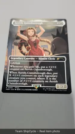 Aerith Gainsborough MTG Final Fantasy Regional Championship Promo G2U - Image 4