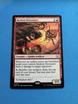 1x Hedron Detonator - Commander: March of the Machine - NM - MTG - Image 1