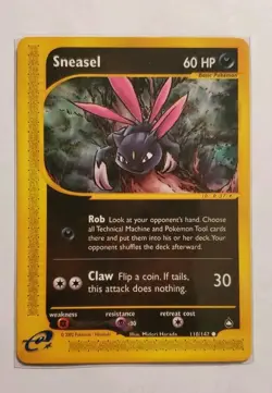 Pokemon Card - Sneasel Aquapolis 110/147 Common Non Holo - Image 1