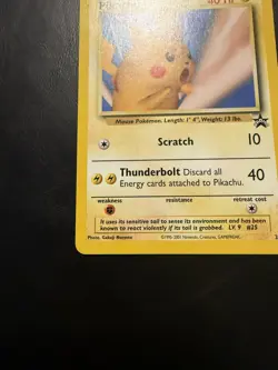 2001 Black Star Promo Pokemon League Card Pikachu 26 - Near Mint/Mint! - Image 3