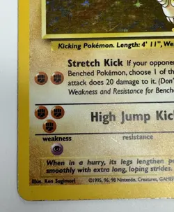Pokemon TCG Hitmonlee 7/62 Fossil Holo Unlimited Vintage - Image 3