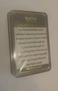 Pokemon Poliwhirl 23k Gold Plated Trading Card W/ Authenticity - Image 3