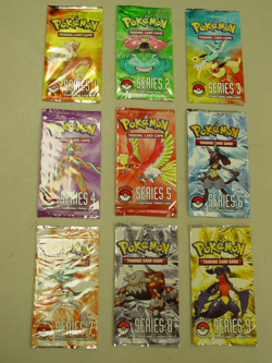Pokemon - Complete Set POP Series 1,2,3,4,5,6,7,8,9 Sealed Promo Booster Packs - Image 1