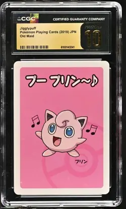 Pokemon Jigglypuff Old Maid Playing Card CGC 10 Pristine Japanese - Image 1