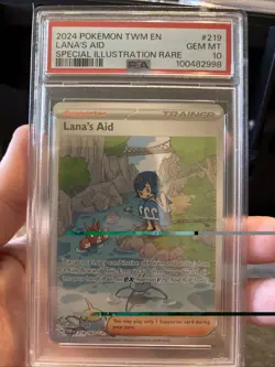 POKEMON 2024 Twlight Masquerade Special Illustration Rare LANA'S AID #219 PSA 10 - Image 1