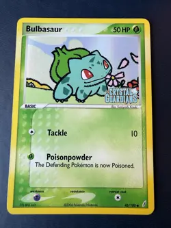 Pokemon TCG Bulbasaur 45/100 EX Crystal Guardians​ Reverse Holo LP 🔥 - Image 1