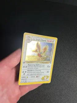 Pokemon TCG Lt. Surge's Fearow 007/132 Gym Heroes Holo HP/DMG - Image 4