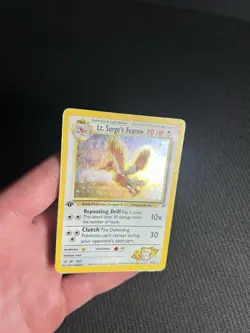 Pokemon TCG Lt. Surge's Fearow 007/132 Gym Heroes Holo HP/DMG - Image 5