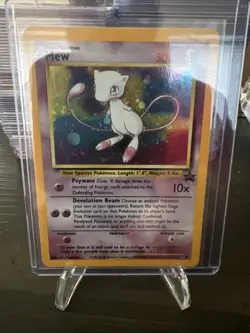 Mew #9 Holo Black Star Promo Rare Vintage 2000 Pokemon TCG WOTC SWIRL LP - Image 1