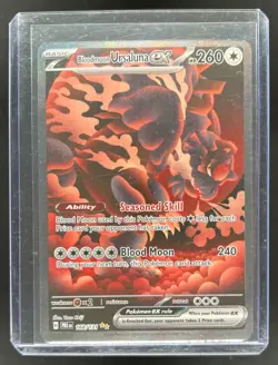 2025 Pokemon SV Prismatic Evolutions Bloodmoon Ursaluna ex #168/131 - Image 1