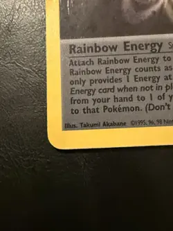 Rainbow Energy Holo Rare Unlimited Team Rocket 17/82 LP Bill - Image 2