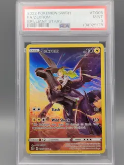 2022 POKEMON BRILLIANT STARS #TG05 FULL ART/ZEKROM PSA 9 - Image 1