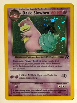 Pokemon TCG Team Rocket Dark Slowbro Holo Rare 12/82 - Image 1