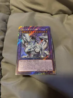 *** DRAGON MASTER MAGIA *** 1ST EDITION PLATINUM SECRET RARE RA04-EN055 YUGIOH! - Image 1
