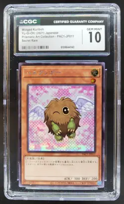2021 YU-GI-OH! JAPANESE WINGED KURIBOH SECRET RARE DP01-JP001 CGC 10 C RC7 - Image 1