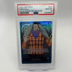 Crocodile - ST03-001 - PSA 10 - Super Pre-Release - English - One Piece TCG - Image 1