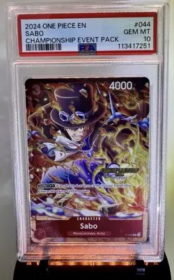 2024 One Piece Sabo Championship Event Pack #044 PSA 10 Gem Mint - Image 1